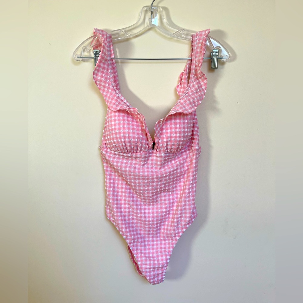 Jcrew women’s buffalo print bathing suit